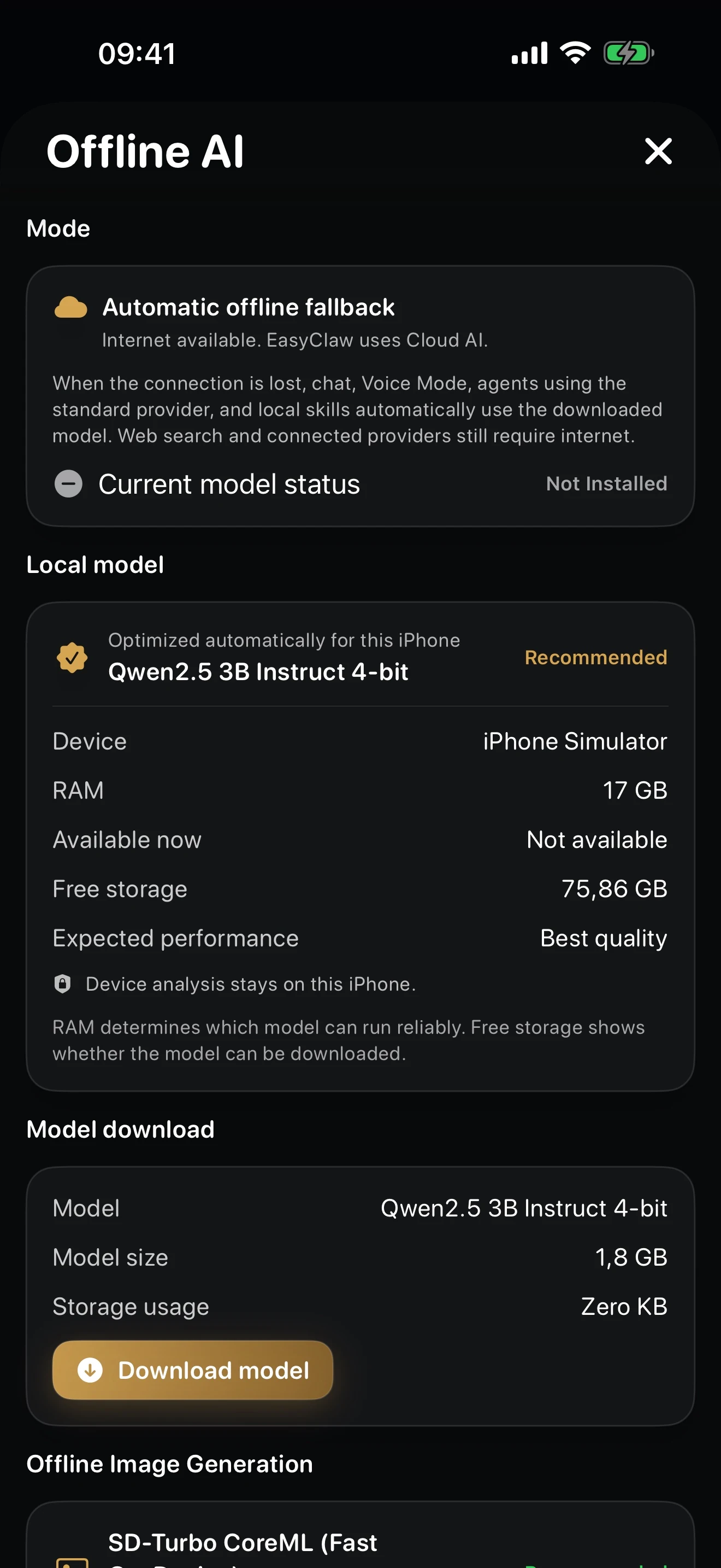 EasyClaw screenshot 3