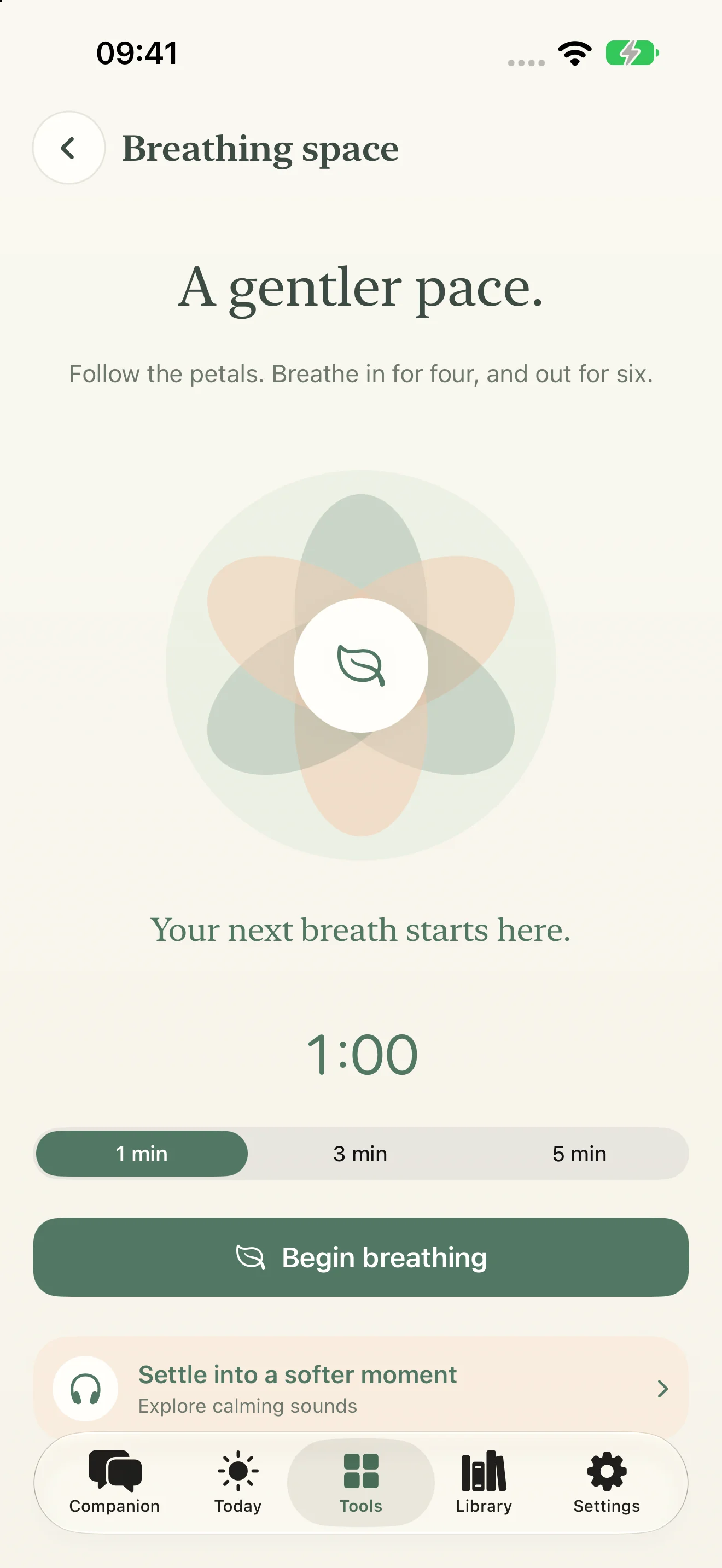 Mind Health: Take a guided breathing break.