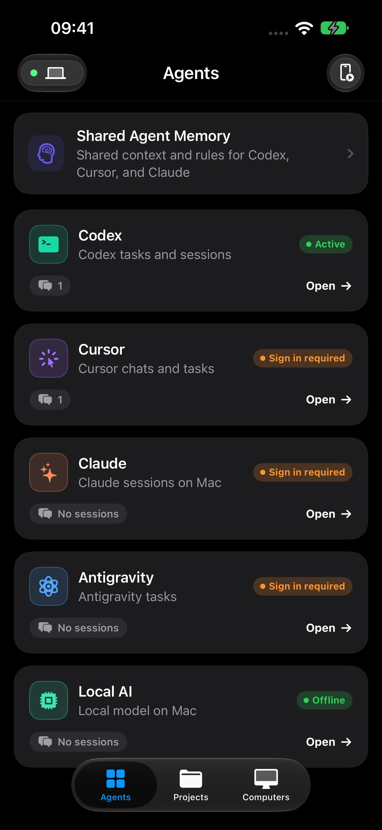 controlplane agents current English interface